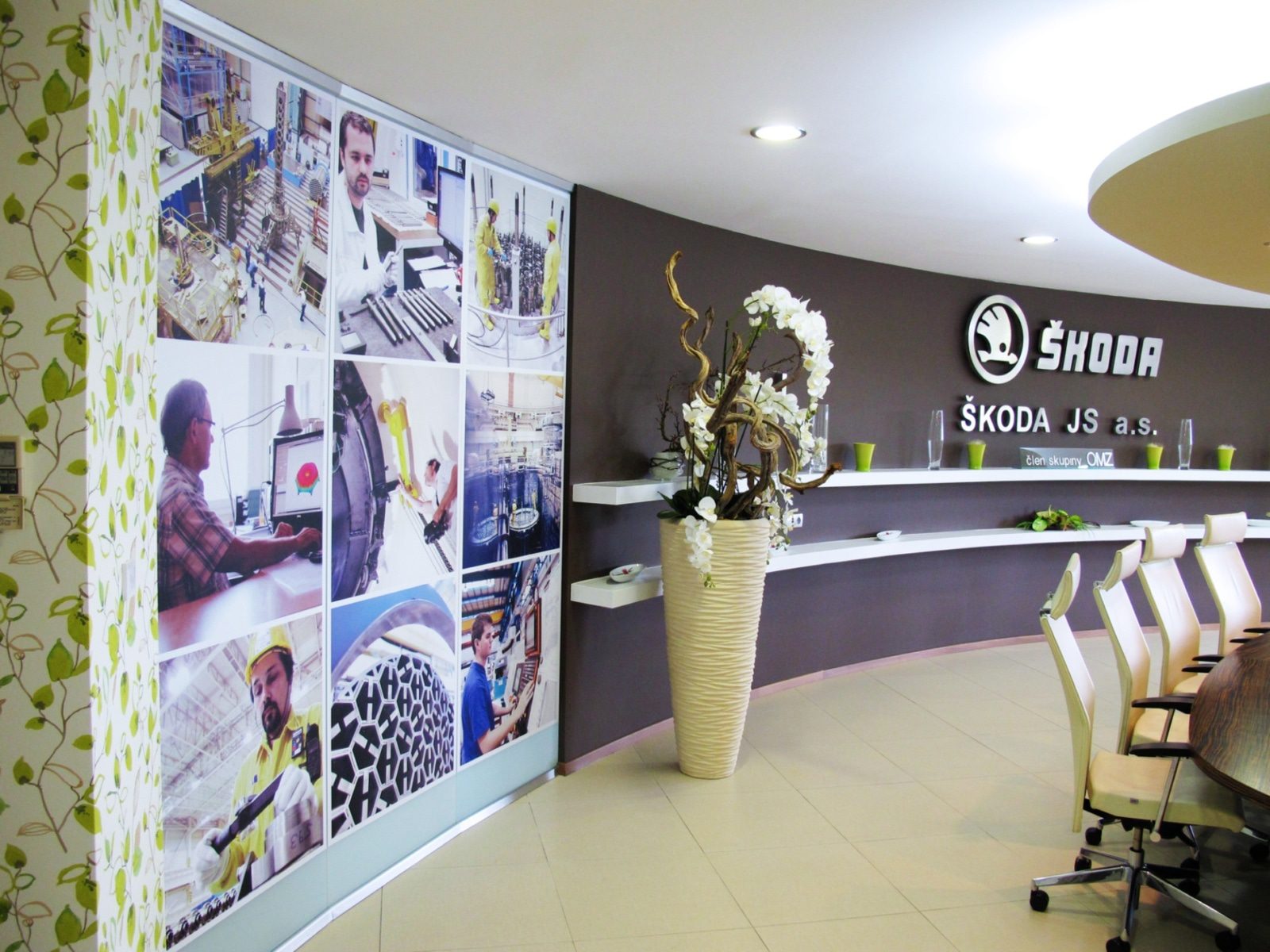 Fotopolep skleněné příčky