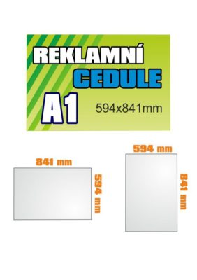 Cedulka PVC 5mm A1